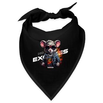 No Excuses - Bandana - Schwarz - Vorne