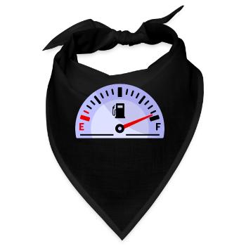 Tankstelle Tanken Elektrische Energie Antrieb - Bandana - Schwarz - Vorne