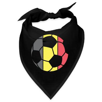 Fußballteam Belgien Mesiterschaft Turnier Sieger - Bandana - Schwarz - Vorne