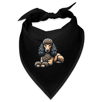 Pudel - Bandana - Schwarz - Vorne