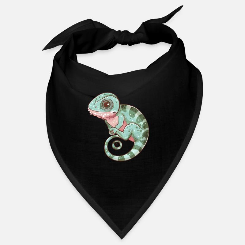 Vue en spirale caméléon coloré Bandana