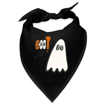 Halloween Geist - Ach du Schreck - Bandana - Schwarz - Vorne