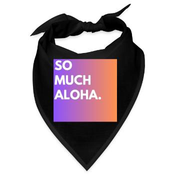 So Much Aloha - Bandana - Schwarz - Vorne