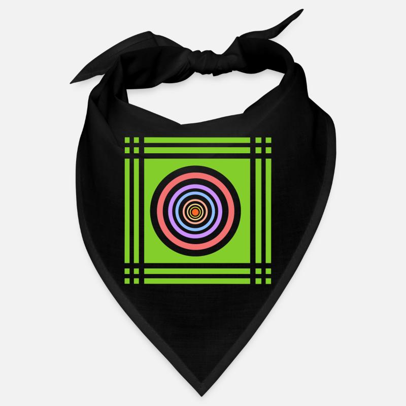 Jeu géométrique de couleurs dans la couleur Bandana