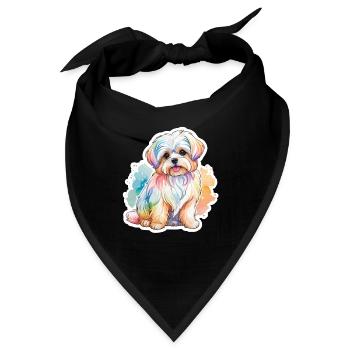 Malteser Wasserfarben - Bandana - Schwarz - Vorne