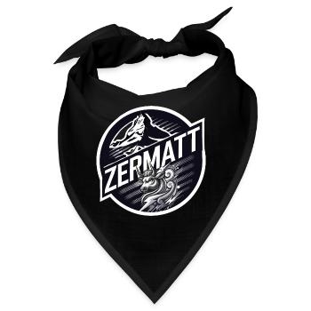 Zermatt, Eringerkuh, Eringer - Bandana - Schwarz - Vorne