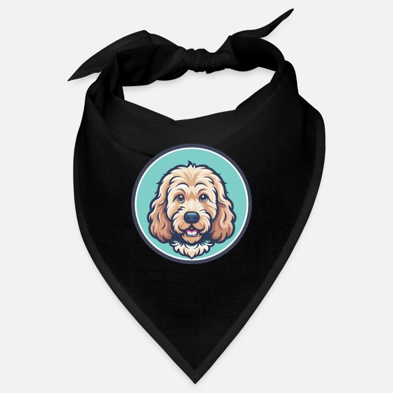 Cockapoo Chien Race Coloré Dessin animé Kawaii Clipart Bandana
