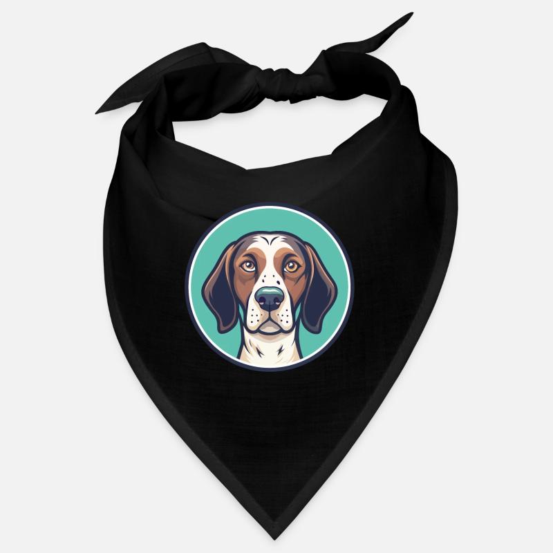 French Gascony Pointer Dog Breed Cartoon Kawaii Bandana