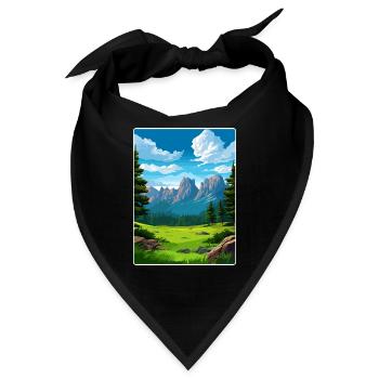 Rocky Mountain Nationalpark Colorado Travel Card - Bandana - Schwarz - Vorne