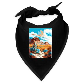 Big Bend Nationalpark Reiseposter Souvenir WPA - Bandana - Schwarz - Vorne