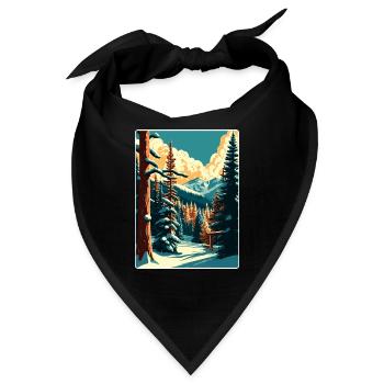 Beaver Creek Ski Reise Poster Souvenir Farbe WPA - Bandana - Schwarz - Vorne