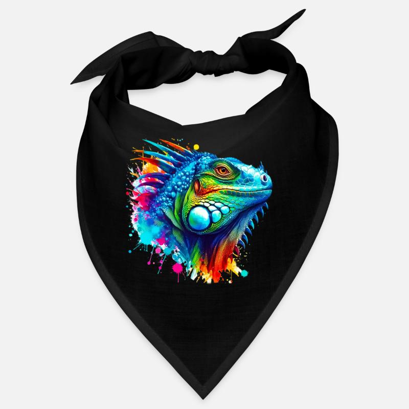 Leguan - Bandana - Schwarz