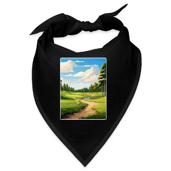 Shadow Creek Golfplatz Reiseposter Souvenir - Bandana - Schwarz - Vorne