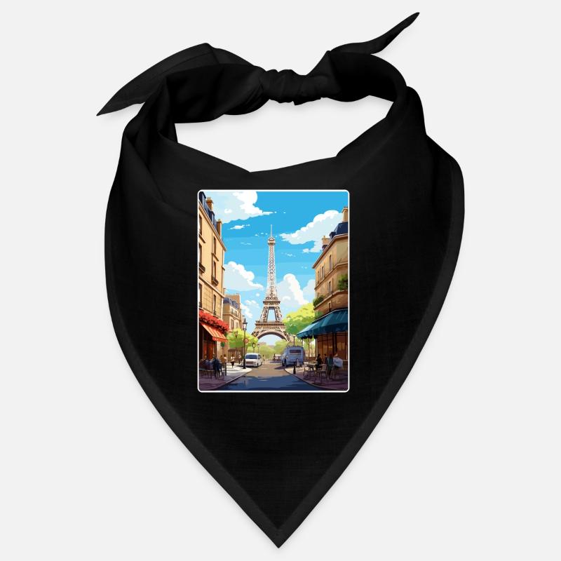 Paris Frankreich Reise Poster Souvenir Postkarte Farbe Bandana