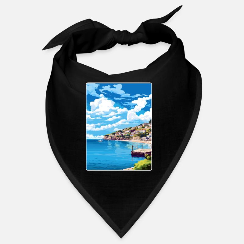 Looe Angleterre Affiche de voyage Souvenir Carte Postale Peinture Bandana