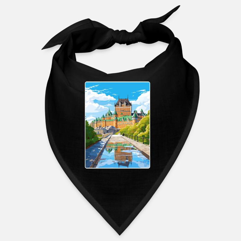 Québec Canada Affiche de voyage Peinture Souvenir WP Bandana