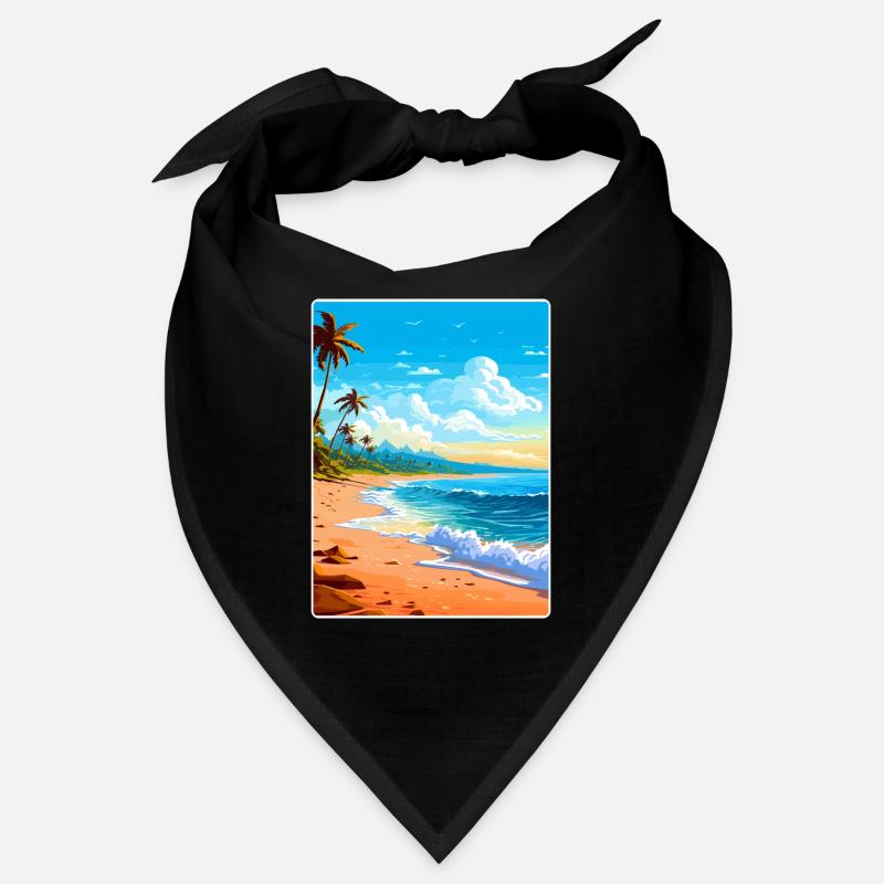 Barbade Caraïbes Voyage Affiche Souvenir Peinture WP Bandana