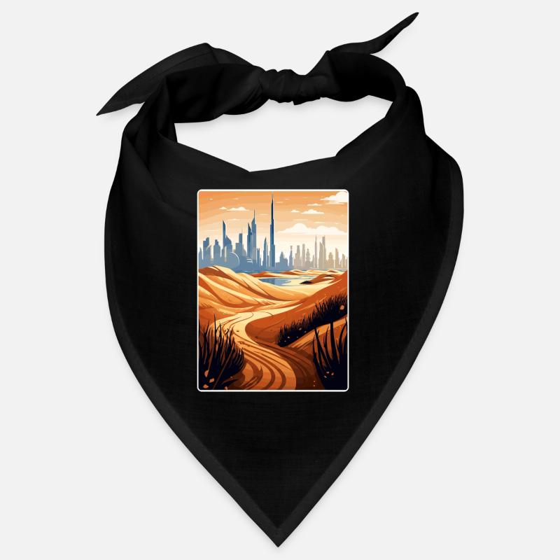 Dubaï Émirats arabes unis Affiche de voyage souvenir Bandana
