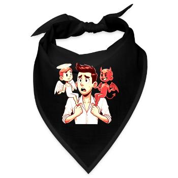 Zerrissen die Stimme des Gewissens - Bandana - Schwarz - Vorne
