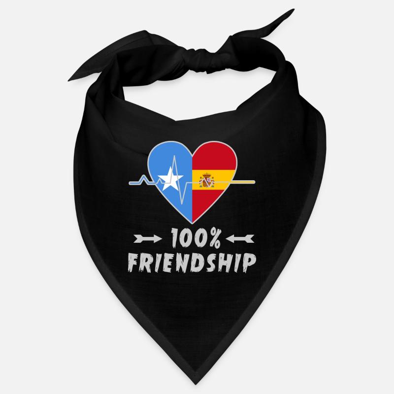 Somalia und Spanien 100% Freundschaft Bandana