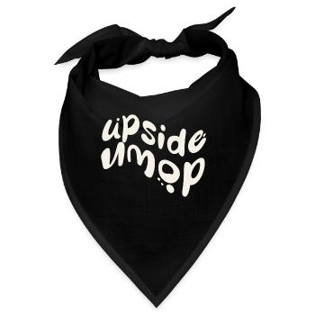 upside down - Bandana - Schwarz - Vorne