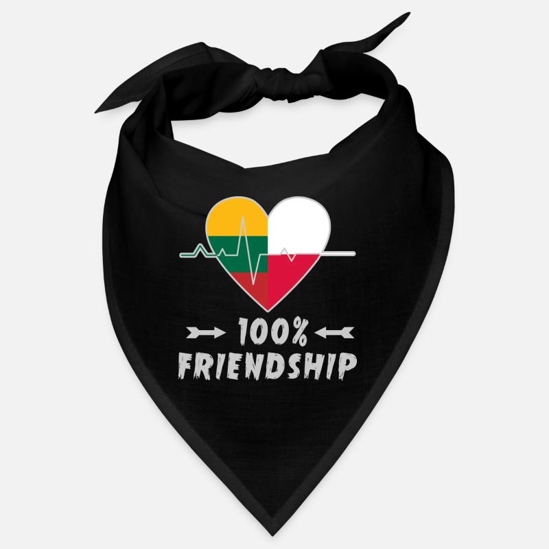 Lithuania and Poland 100% friendship Bandana