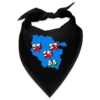 Region Lothringen - Bandana - Schwarz - Vorne