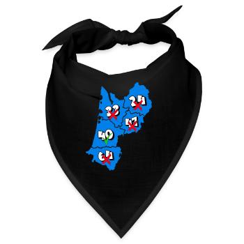Region Aquitanien - Bandana - Schwarz - Vorne