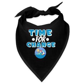 Klimawandel Klimaschutz - Bandana - Schwarz - Vorne