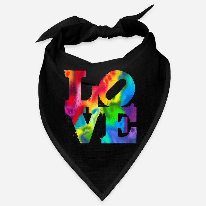 Rainbow Graffiti LOVE Burst Bandana