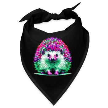 Igel - Bandana - Schwarz - Vorne