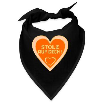 STOLZ AUF DICH - Bandana - Schwarz - Vorne