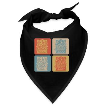 Astronomie Retro Design - Bandana - Schwarz - Vorne