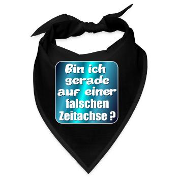 SIMULATION REALITÄT ZEITACHSE - Bandana - Schwarz - Vorne