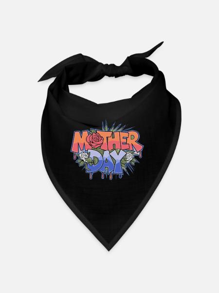 Graffiti Mother Day - Bandana - black - Front