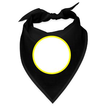 Kreis Symbol Leer - Bandana - Schwarz - Vorne