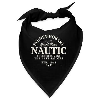 Nautische Konstruktion Baujahr 1945 - Bandana - Schwarz - Vorne