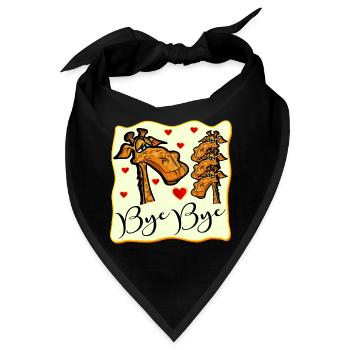 ABSCHIED BYE BYE LUSTIG - Bandana - Schwarz - Vorne