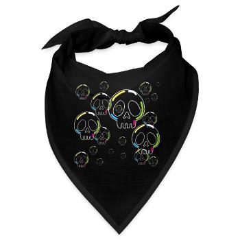 Seifen-Schädel - Bandana - Schwarz - Vorne