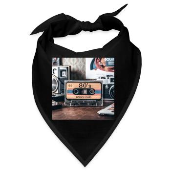 80er - Bandana - Schwarz - Vorne