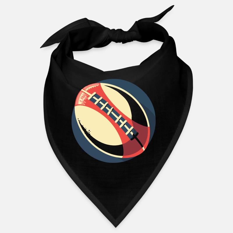 Graphique du ballon de rugby Bandana