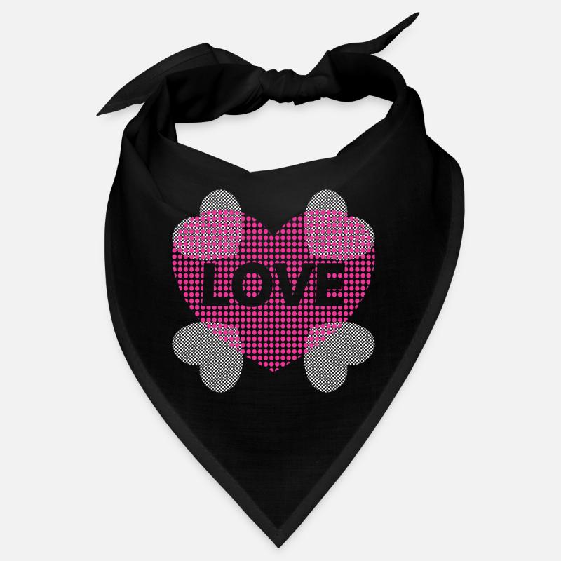 Herz mit Love. Bandana