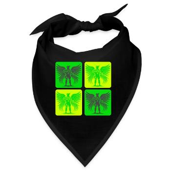 Soldaten Engel Design - Bandana - Schwarz - Vorne