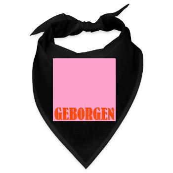 WOHLBEFINDEN GEBORGENHEIT - Bandana - Schwarz - Vorne