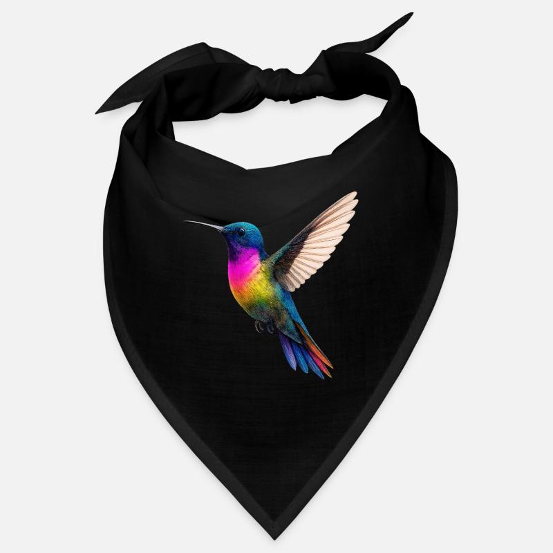 Conception vibrante de colibri arc-en-ciel Bandana