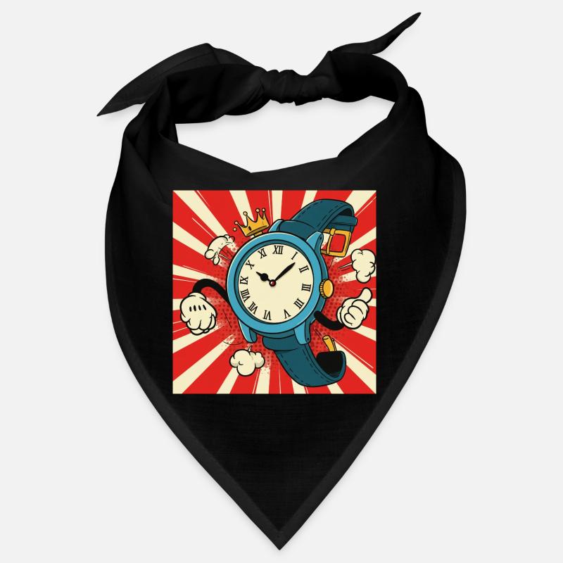 Clock chaos design Bandana