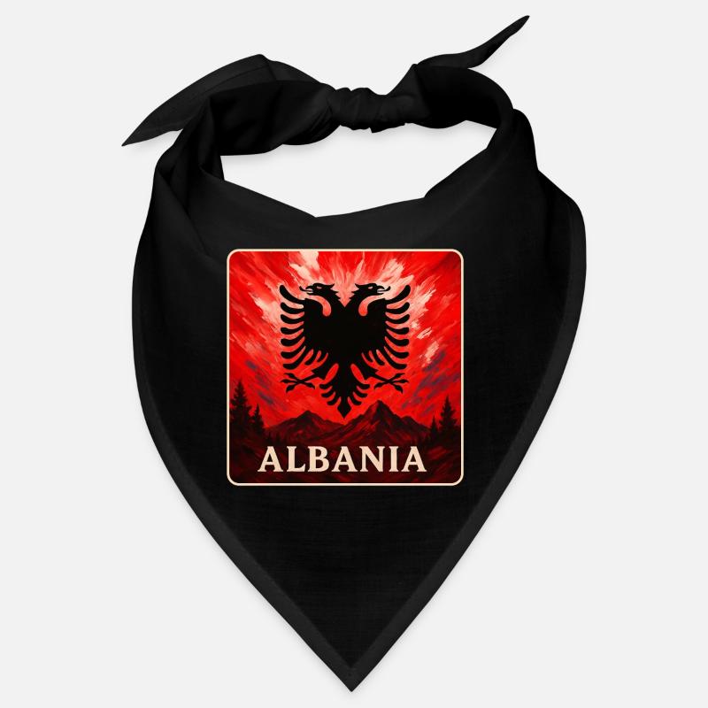 Albanie Double Eagle Design Bandana