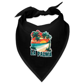 La Palma Kanaren - Bandana - Schwarz - Vorne
