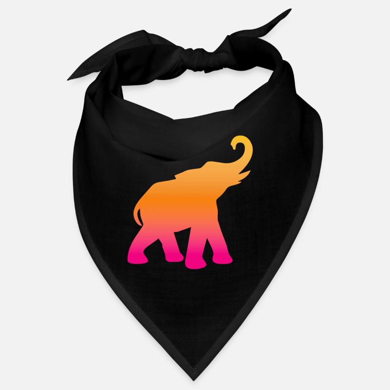 Cours d’éléphant Yoga Inde colorée Méditation Bandana
