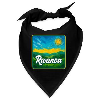 Ruanda – Die grüne Schönheit Afrikas - Bandana - Schwarz - Vorne
